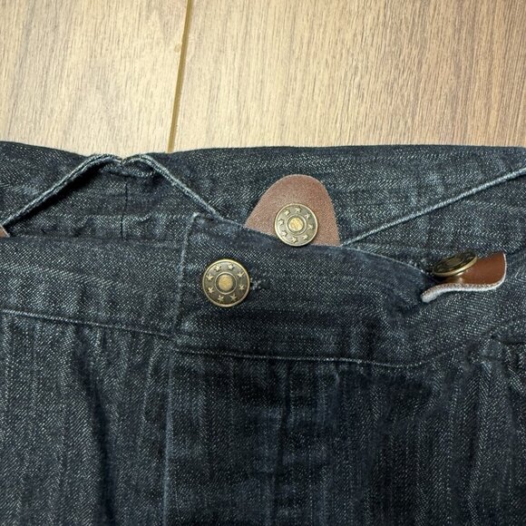Vintage Frontier Classic Buckle Back Outlaw Trousers Jeans Suspenders Mens 40 - Picture 4 of 14